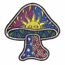 Sun Mushroom Dan Morris - Embroidered Iron-On Patch