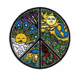 Peace Patch Sun Dan Morris - Embroidered Iron-On Patch