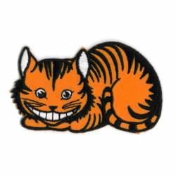 Cheshire Cat - Embroidered Iron-On Patch