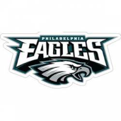 Philadelphia Eagles Script With Logo & City - Sticker