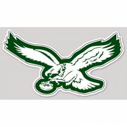 Philadelphia Eagles Green & White Retro Logo - Sticker