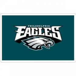 Philadelphia Eagles Script Logo On Green - Sticker