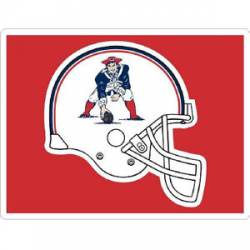 New England Patriots Retro Helmet Flag - Sticker