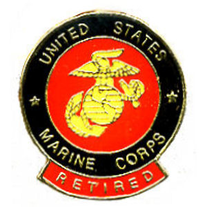 Marines Retired Pin