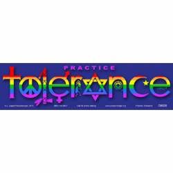 Practice Tolerance Rainbow Pride - Mini Sticker