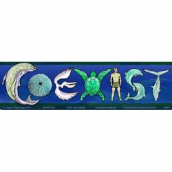 Coexist With Sea Life - Mini Sticker