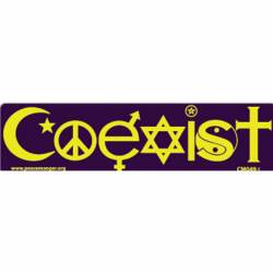 Indigo Coexist - Mini Sticker