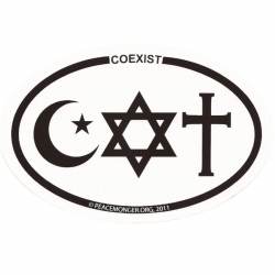 Coexist Coexist Islam/Judaism/Christianity - Mini Sticker