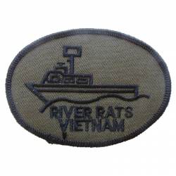 Vietnam River Rats Subdued - Embroidered Iron-On Patch