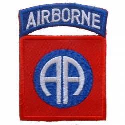 United States 82nd Airborne Division Insignia - Embroidered Iron-On Patch