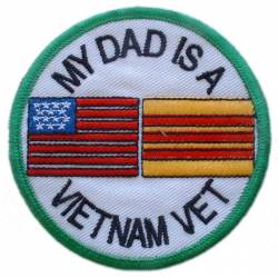My Dad Is A Vietnam Veteran - Embroidered Iron-On Patch