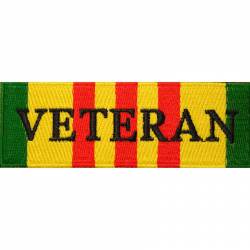 Vietnam Veteran Service Flag Ribbon - Embroidered Iron-On Patch