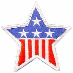 United States Of America American Flag Star - Embroidered Iron-On Patch