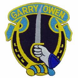 United States Army 7th Cavalry Garry Owen - 3" Embroidered Iron On Patch