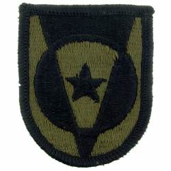 United States Army 5th Transportation Command Brigade Subdued - 3" Embroidered Iron On Patch