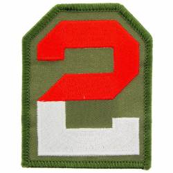 United States Army 2nd Division - 3" Embroidered Iron On Patch