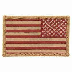 United States Of America American Flag Brown Right Arm - Velcro Patch
