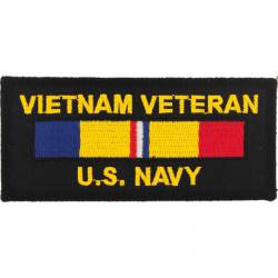 Vietnam Veteran Service Bar - Embroidered Iron-On Patch