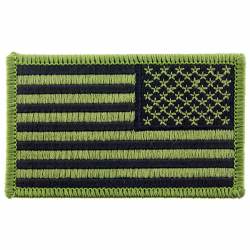 United States Of America American Flag Subdued Right Arm - Embroidered Iron-On Patch
