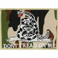 Gadsden Don't Tread On Me Camo - Embroidered Iron-On Patch