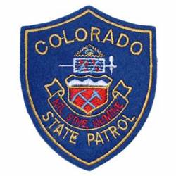 Colorado State Patrol - Embroidered Iron-On Patch