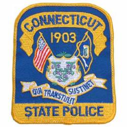 Connecticut State Police - Embroidered Iron-On Patch