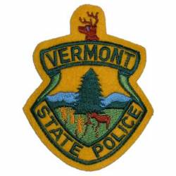 Vermont State Police - Embroidered Iron-On Patch
