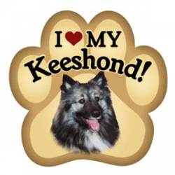 I Love My Keeshond - Paw Magnet