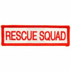 Rescue Squad - Embroidered Iron-On Patch