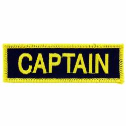 Fire Captain - Embroidered Iron-On Patch