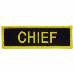 Fire Chief - Embroidered Iron-On Patch