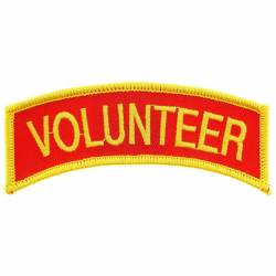 Fire Volunteer - Embroidered Iron-On Patch