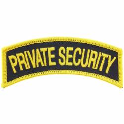 Private Security Tab - Embroidered Iron-On Patch