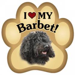 I Love My Barbet - Paw Magnet