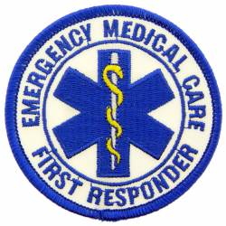 Emergency Medical Care First Responder - Embroidered Iron-On Patch