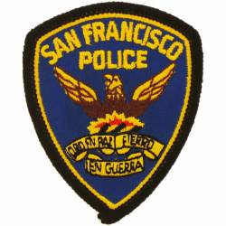 San Francisco Police - Embroidered Iron-On Patch