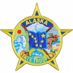 Alaska State Trooper - Embroidered Iron-On Patch