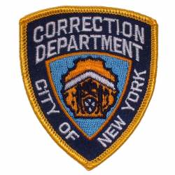 New York City Department of Corrections - Embroidered Iron-On Patch