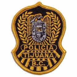 Tijuana BC Policia - Embroidered Iron-On Patch