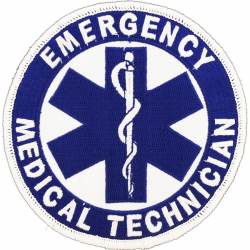 Emergency Medical Technician EMT - Embroidered Iron-On Patch