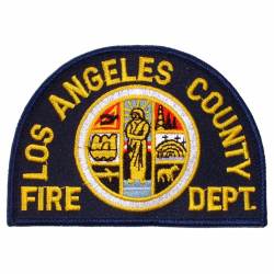Los Angeles County Fire Department - Embroidered Iron-On Patch