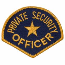 Private Security Officer - Embroidered Iron-On Patch
