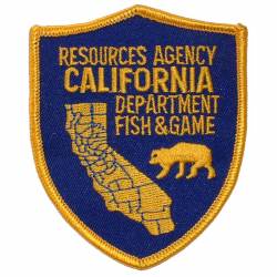 California Department of Fish and Game - Embroidered Iron-On Patch