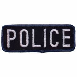Police Tab - Embroidered Iron-On Patch