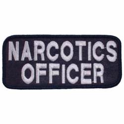 Narcotics Officer Tab - Embroidered Iron-On Patch