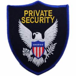 Private Security Eagle - Embroidered Iron-On Patch