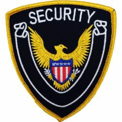 Secuirty Eagle - Embroidered Iron-On Patch