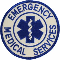 Emergency Medical Services - Embroidered Iron-On Patch