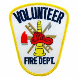 Volunteer Fire Dept - Embroidered Iron-On Patch