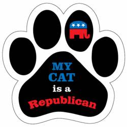 My Cat Is A Republican - Paw Magnet